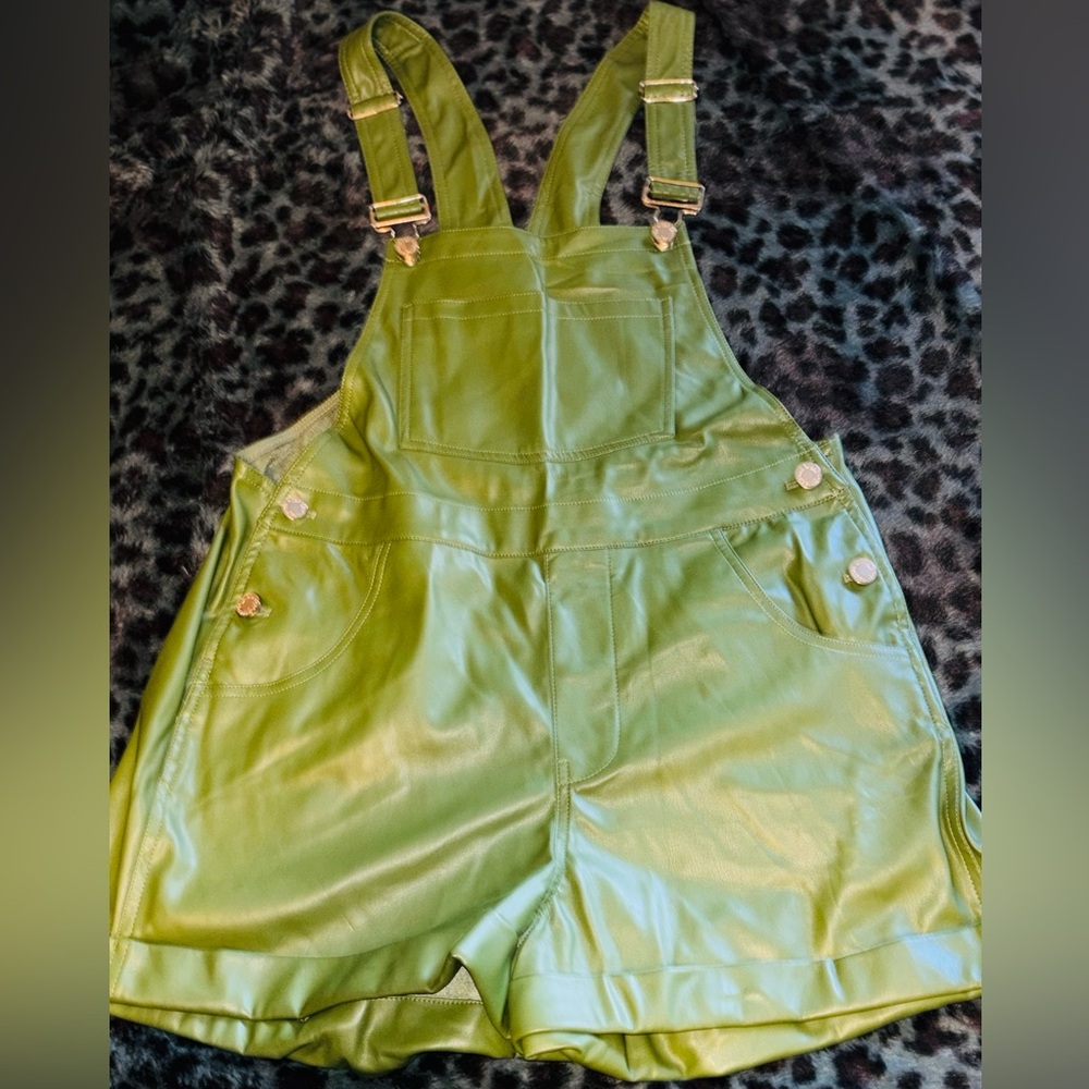 WeWoreWhat Olive  vegan Leather Accent